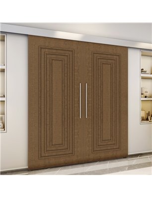Holzschiebetür Eco-Line - Nussbaum  Model 3002-3
