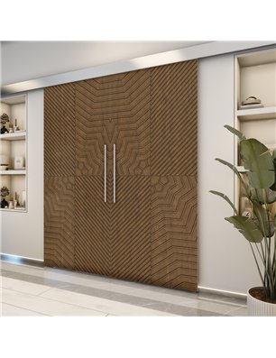 Holzschiebetür Eco-Line - Nussbaum  Model 3050-2