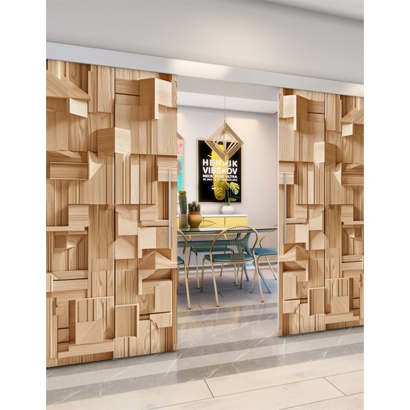 Holzschiebetür Eco-Line - Holzkunst Model 3001 Holzschiebetür Eco-Line - Holzkunst Model 3001