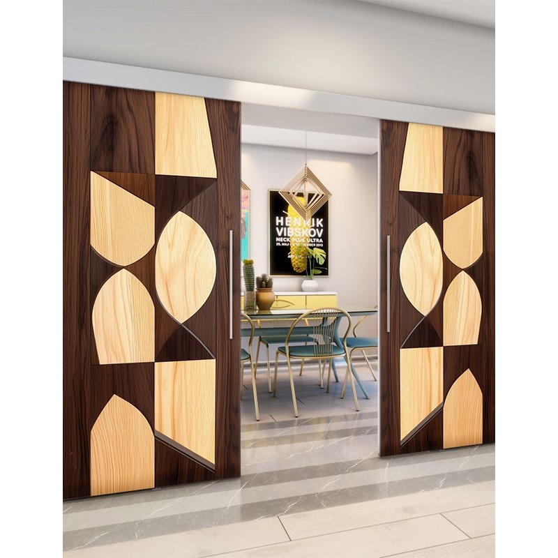 Holzschiebetür Eco-Line - Holzkunst Model 3057 Holzschiebetür Eco-Line - Holzkunst Model 3057