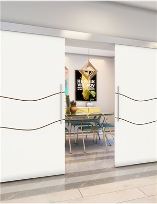 Holzschiebetür Eco-Line - Design-Linien  Model 3059