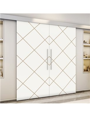 Holzschiebetür Eco-Line - Design-Linien  Model 3070-3