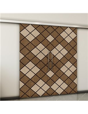 Holzschiebetür Slim-Line - Holz-Mix  Model 3025-2
