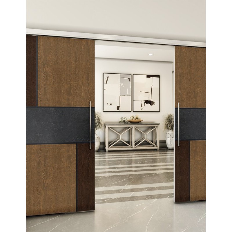 Holzschiebetür Slim-Line - Holz-Mix Model 3027 Holzschiebetür Slim-Line - Holz-Mix Model 3027