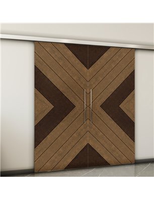 Holzschiebetür Slim-Line - Holz-Mix  Model 3038-2
