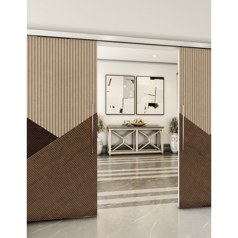 Holzschiebetür Slim-Line - Holz-Mix Model 3044 Holzschiebetür Slim-Line - Holz-Mix Model 3044