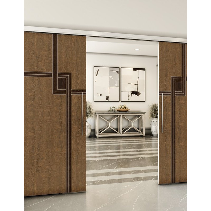 Holzschiebetür Slim-Line - Holz-Mix Model 3059 Holzschiebetür Slim-Line - Holz-Mix Model 3059