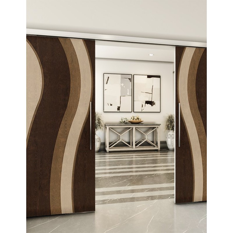 Holzschiebetür Slim-Line - Holz-Mix Model 3064 Holzschiebetür Slim-Line - Holz-Mix Model 3064