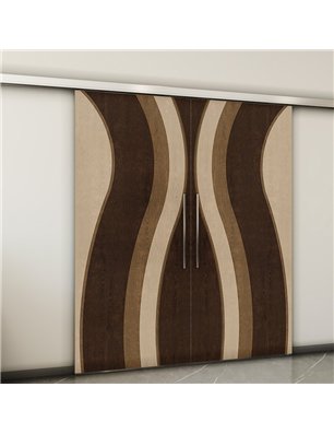 Holzschiebetür Slim-Line - Holz-Mix  Model 3064-2
