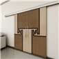 Holzschiebetür Slim-Line - Holz-Mix Model 3071 Holzschiebetür Slim-Line - Holz-Mix Model 3071