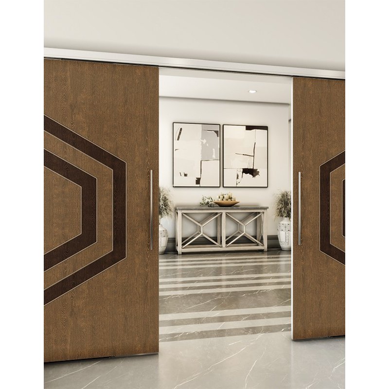 Holzschiebetür Slim-Line - Holz-Mix Model 3072 Holzschiebetür Slim-Line - Holz-Mix Model 3072