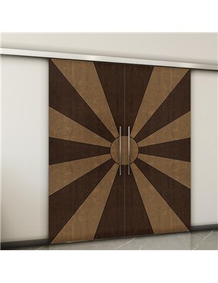Holzschiebetür Slim-Line - Holz-Mix  Model 3074-2