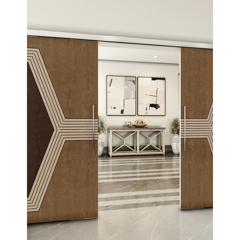 Holzschiebetür Slim-Line - Holz-Mix Model 3079 Holzschiebetür Slim-Line - Holz-Mix Model 3079