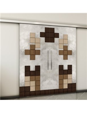 Holzschiebetür Slim-Line - Holz-Mix  Model 3081-2