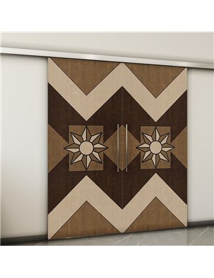 Holzschiebetür Slim-Line - Holz-Mix  Model 3082-2