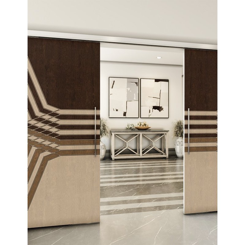 Holzschiebetür Slim-Line - Holz-Mix Model 3085 Holzschiebetür Slim-Line - Holz-Mix Model 3085
