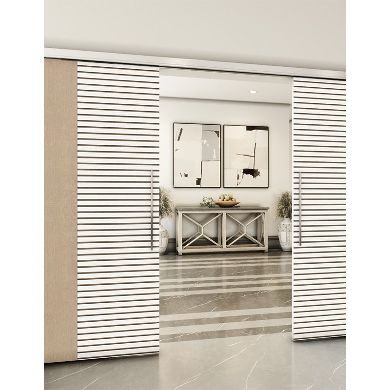 Holzschiebetür Slim-Line - Eiche und Weiss Model 3012 Holzschiebetür Slim-Line - Eiche und Weiss Model 3012