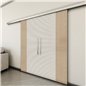 Holzschiebetür Slim-Line - Eiche und Weiss Model 3012 Holzschiebetür Slim-Line - Eiche und Weiss Model 3012