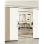 Holzschiebetür Slim-Line - Eiche und Weiss Model 3028 Holzschiebetür Slim-Line - Eiche und Weiss Model 3028
