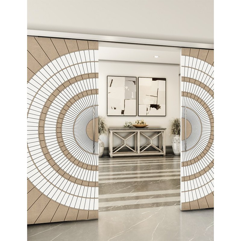 Holzschiebetür Slim-Line - Eiche und Weiss Model 3036 Holzschiebetür Slim-Line - Eiche und Weiss Model 3036