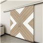 Holzschiebetür Slim-Line - Eiche und Weiss Model 3038 Holzschiebetür Slim-Line - Eiche und Weiss Model 3038
