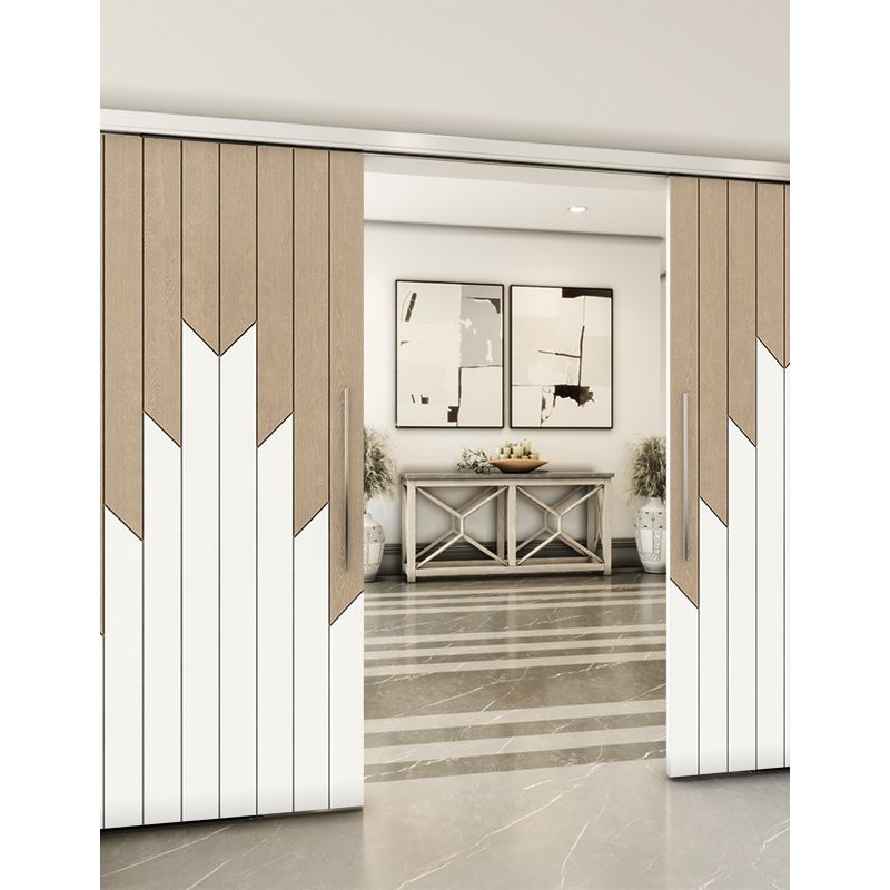 Holzschiebetür Slim-Line - Eiche und Weiss Model 3039 Holzschiebetür Slim-Line - Eiche und Weiss Model 3039