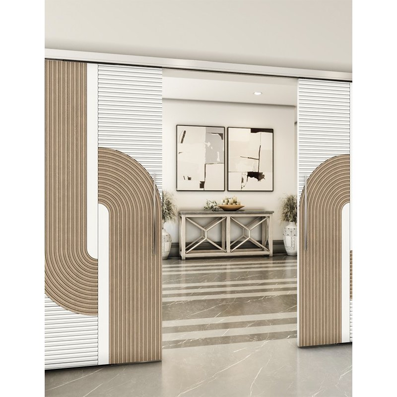 Holzschiebetür Slim-Line - Eiche und Weiss Model 3040 Holzschiebetür Slim-Line - Eiche und Weiss Model 3040