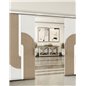 Holzschiebetür Slim-Line - Eiche und Weiss Model 3040 Holzschiebetür Slim-Line - Eiche und Weiss Model 3040