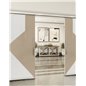 Holzschiebetür Slim-Line - Eiche und Weiss Model 3058 Holzschiebetür Slim-Line - Eiche und Weiss Model 3058