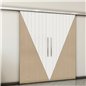 Holzschiebetür Slim-Line - Eiche und Weiss Model 3078 Holzschiebetür Slim-Line - Eiche und Weiss Model 3078
