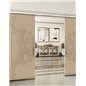 Holzschiebetür Slim-Line - Eiche und Weiss Model 3086 Holzschiebetür Slim-Line - Eiche und Weiss Model 3086