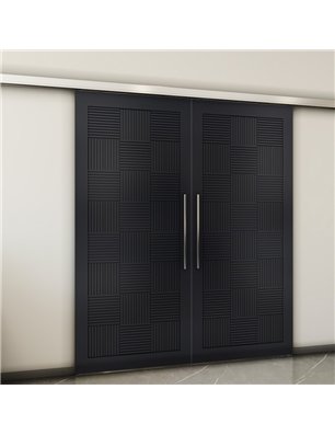 Holzschiebetür Slim-Line - Schwarz  Model 3015-2
