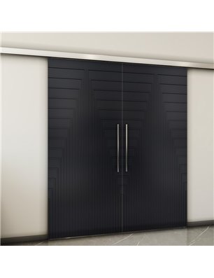 Holzschiebetür Slim-Line - Schwarz  Model 3053-2