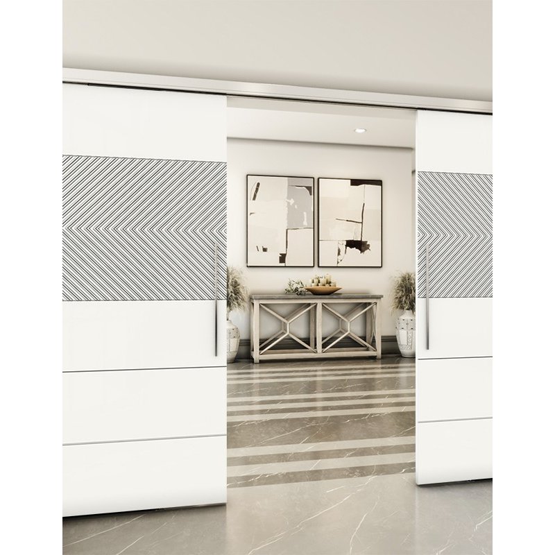 Holzschiebetür Slim-Line - Weiss Model 3020 Holzschiebetür Slim-Line - Weiss Model 3020