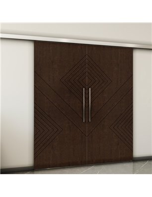 Holzschiebetür Slim-Line - Wenge  Model 3010-2