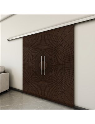 Holzschiebetür Slim-Line - Wenge  Model 3036-3