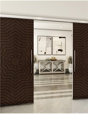 Holzschiebetür Slim-Line - Wenge Model 3049