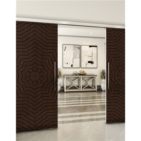 Holzschiebetür Slim-Line - Wenge Model 3049
