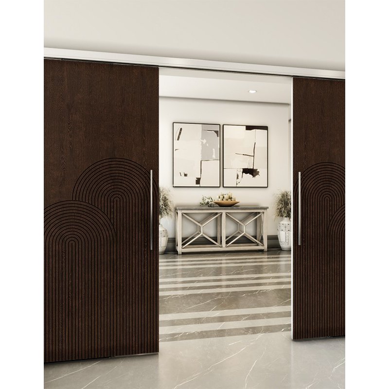 Holzschiebetür Slim-Line - Wenge  Model 3057
