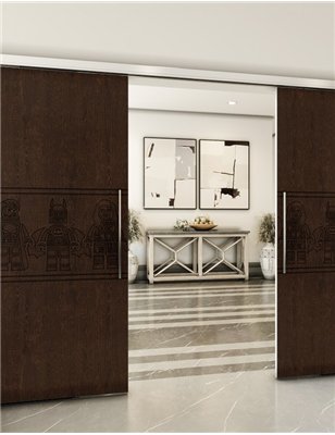 Holzschiebetür Slim-Line - Wenge Model 3063