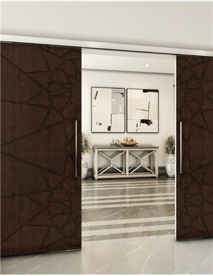 Holzschiebetür Slim-Line - Wenge Model 3069