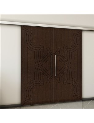 Holzschiebetür Slim-Line - Wenge  Model 3086-2