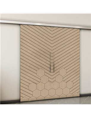 Holzschiebetür Slim-Line - Eiche  Model 3016-2