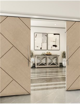 Holzschiebetür Slim-Line - Eiche Model 3026