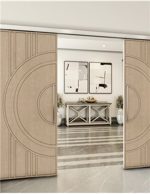 Holzschiebetür Slim-Line - Eiche Model 3035