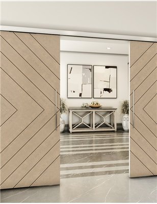 Holzschiebetür Slim-Line - Eiche Model 3038