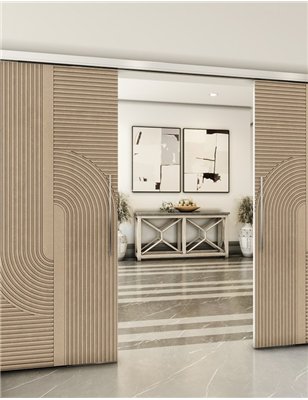 Holzschiebetür Slim-Line - Eiche Model 3040