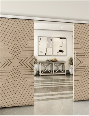 Holzschiebetür Slim-Line - Eiche Model 3045