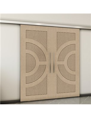 Holzschiebetür Slim-Line - Eiche  Model 3051-2
