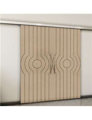 Holzschiebetür Slim-Line - Eiche  Model 3055-2